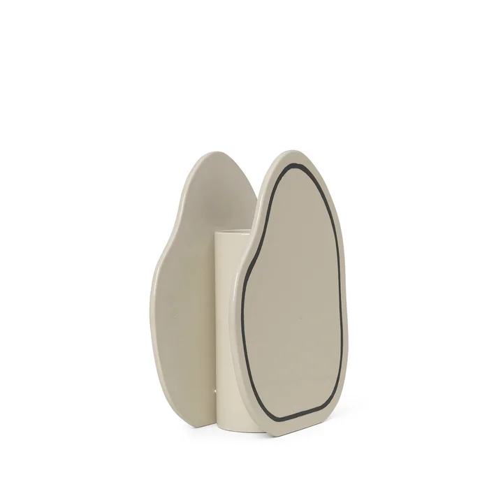 Paste Vaas Rounded van Ferm Living in de kleur gebroken wit