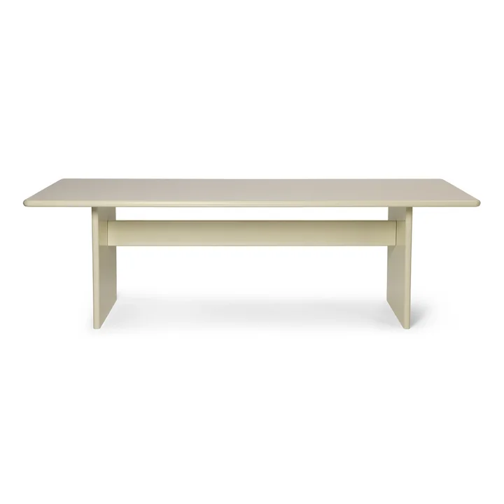 Rink Dining Table van Ferm Living in de kleur eggshell