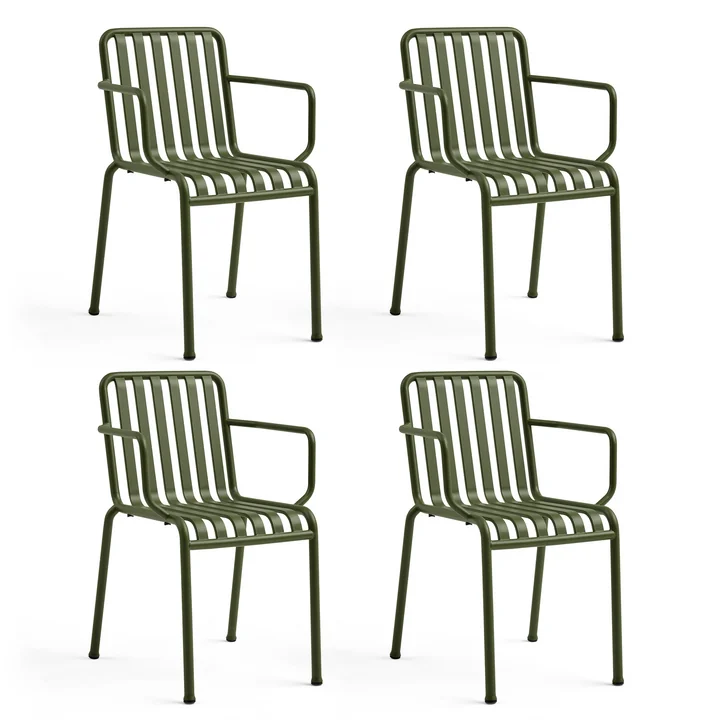 HAY - Palissade Fauteuil, olijf (set van 4)