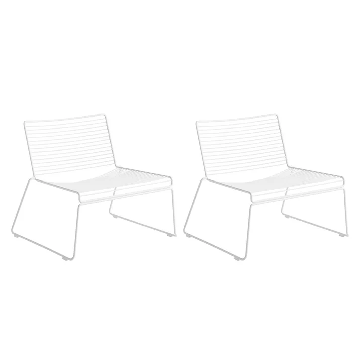HAY - Hee Lounge Chair , wit (set van 2)