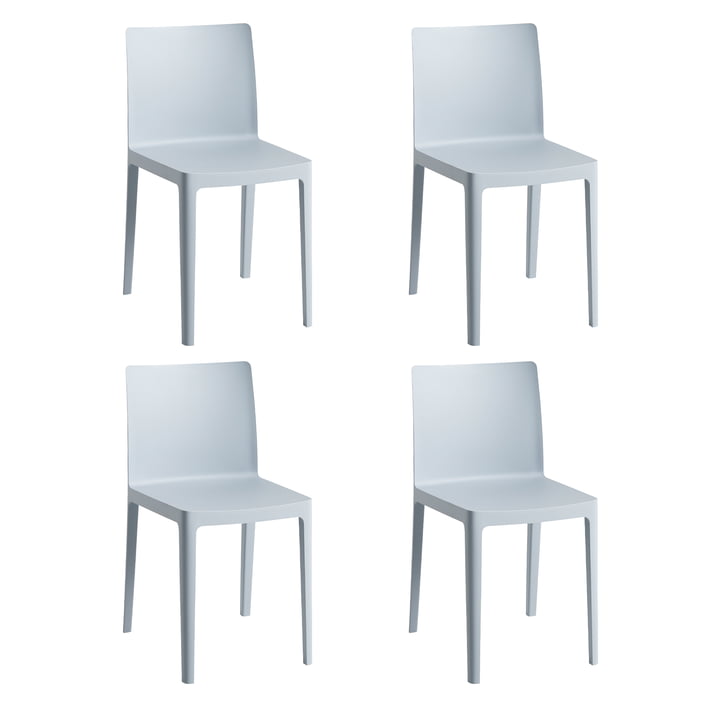 Hay - Élémentaire Chair , grijs-blauw (set van 4)