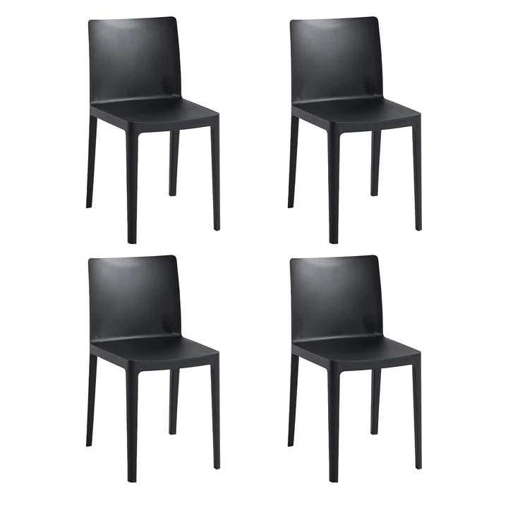 HAY - Élémentaire Chair antraciet (set van 4)