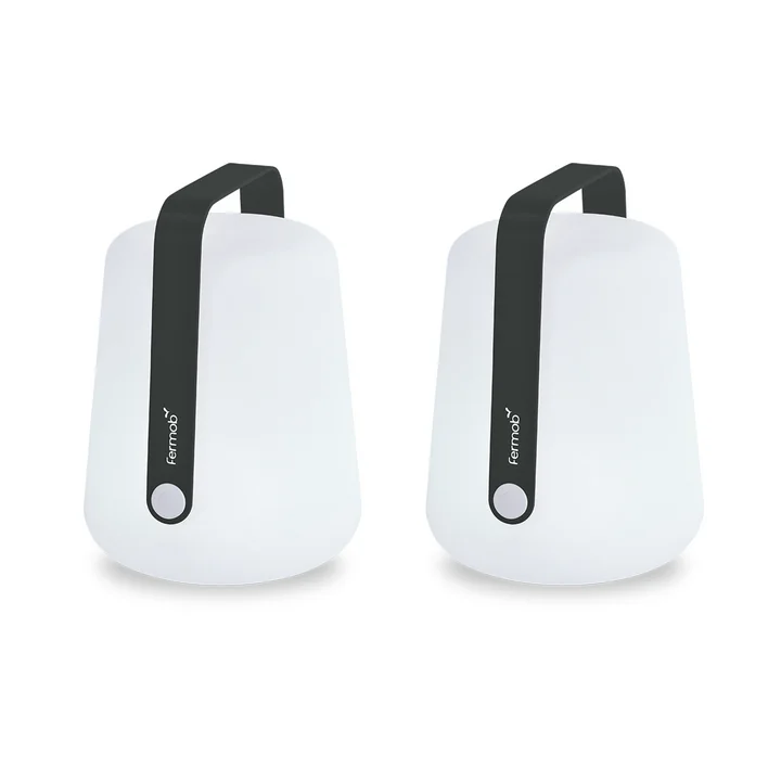 Fermob - Balad LED-batterijlamp, H 25 cm, antraciet (set van 2)