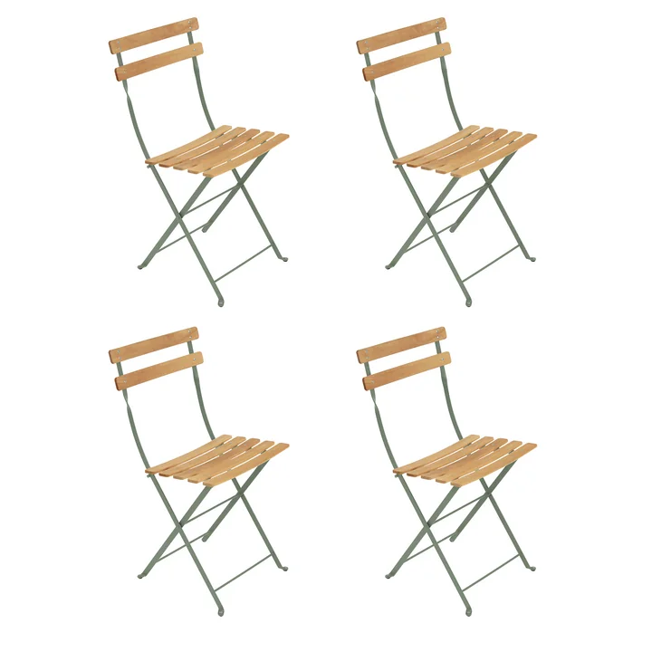 Fermob Bistro - Vouwstoel Naturel, cactus (set van 4)