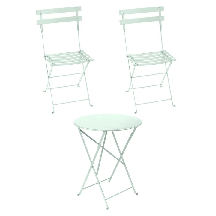 Fermob - Bistro Klaptafel + 2 klapstoelen, gletsch mint