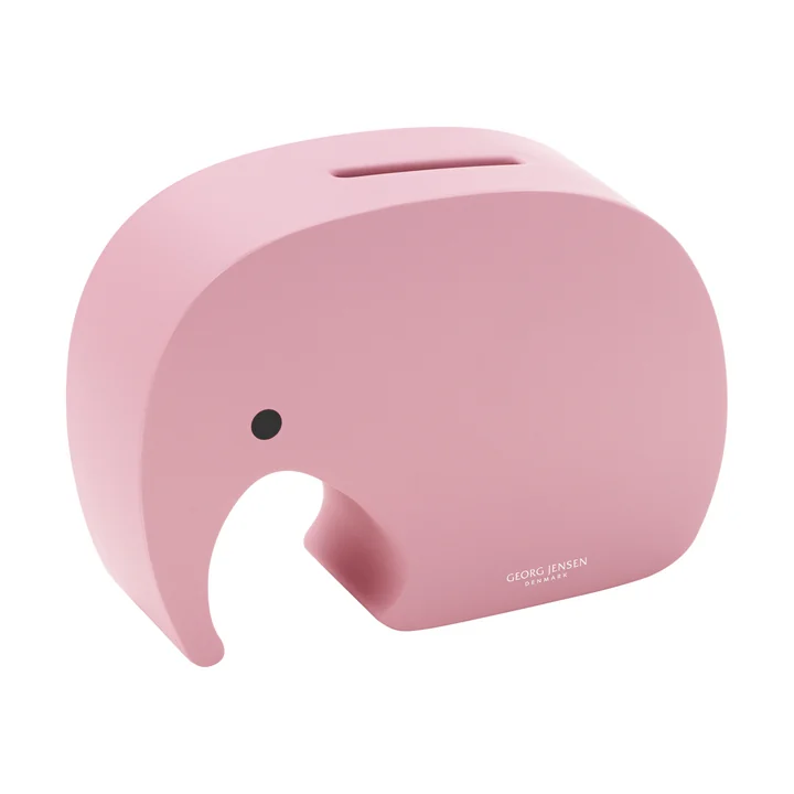 Moneyphant Spaarpot van Georg Jensen in het ontwerp aardbei blush