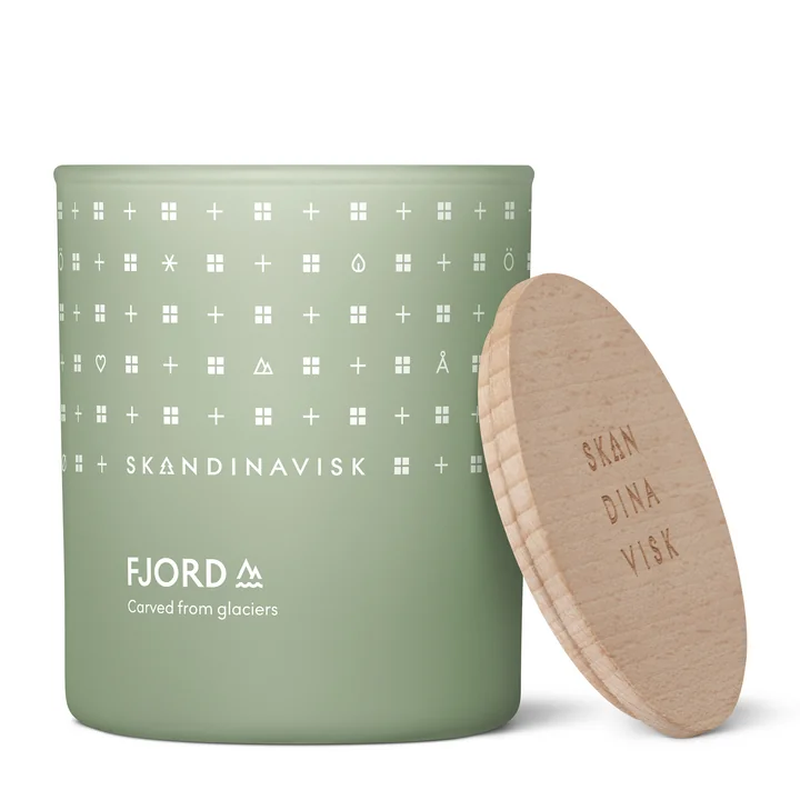Geurkaars met deksel Ø 7,9 cm, Fjord by Skandinavisk
