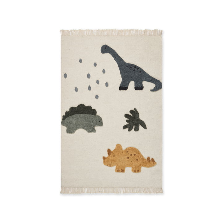 Bent Tapijt van LIEWOOD in het dessin Dino, 80 x 120 cm, veelkleurig