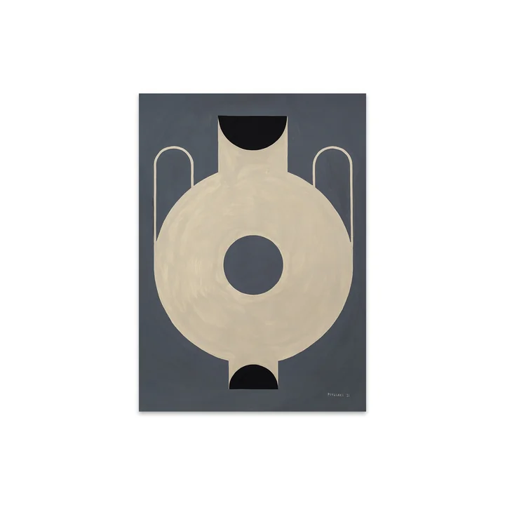 Circular Vase door Studio Paradissi, 30 x 40 cm door The Poster Club