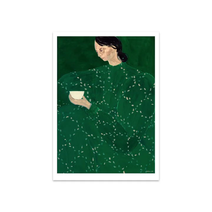 Coffee Alone At Place De Clichy door Sofia Lind, 50 x 70 cm