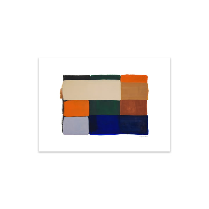 Colour Squares 01 door Berit Mogensen Lopez, 30 x 40 cm door The Poster Club