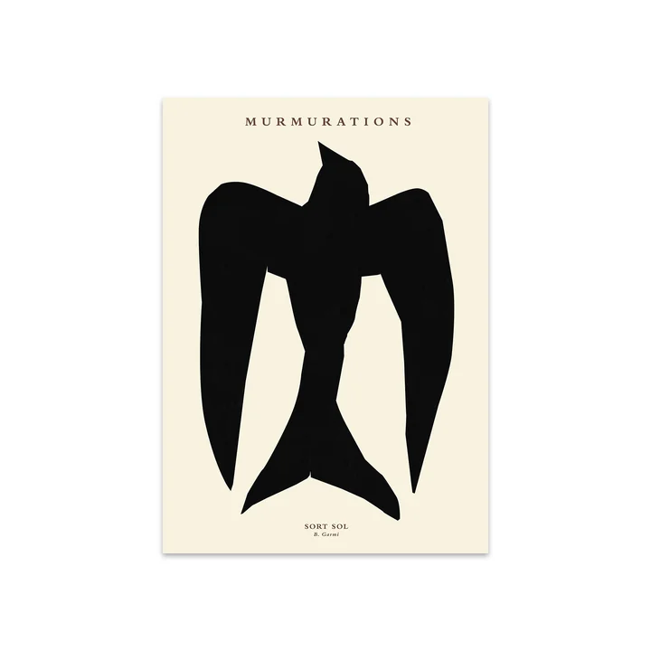 Murmurations Sort Sol door By Garmi, 50 x 70 cm door The Poster Club