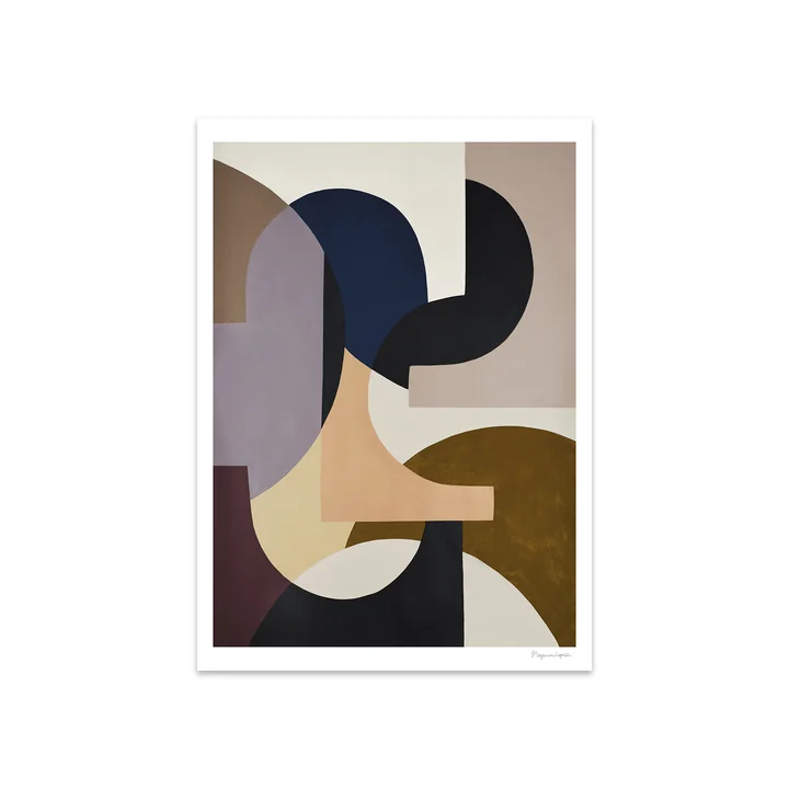 Rosa door Berit Mogensen Lopez, 50 x 70 cm door The Poster Club