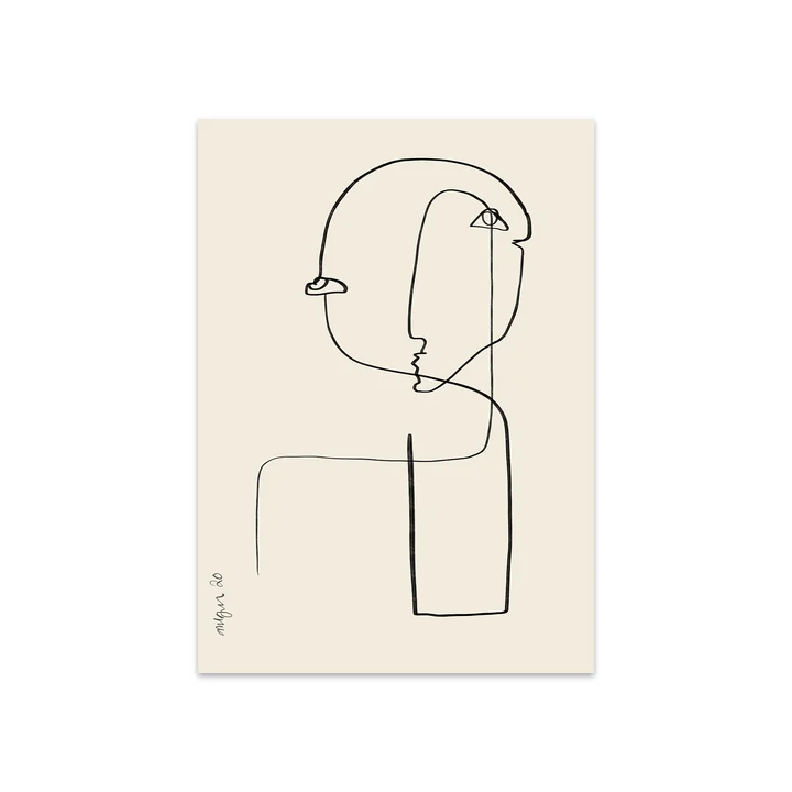 Sculpture No. 02 door Robin Ahlgren, 50 x 70 cm door The Poster Club