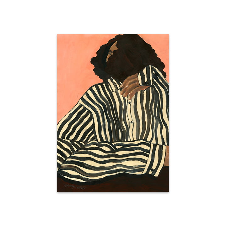 Serene Stripes door Hanna Peterson, 50 x 70 cm door The Poster Club