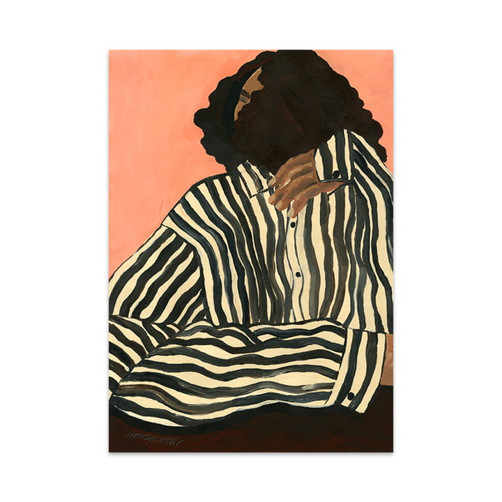 Serene Stripes door Hanna Peterson, 70 x 100 cm door The Poster Club