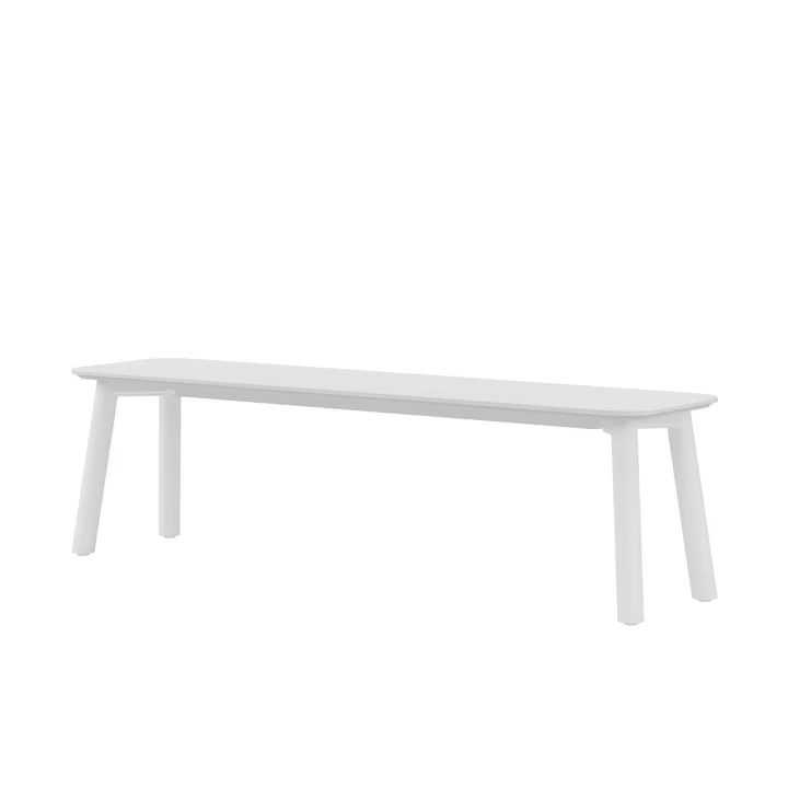 Meyer Color Bank 180 x 40 cm, essen gelakt, wit van OUT Objekte unserer Tage