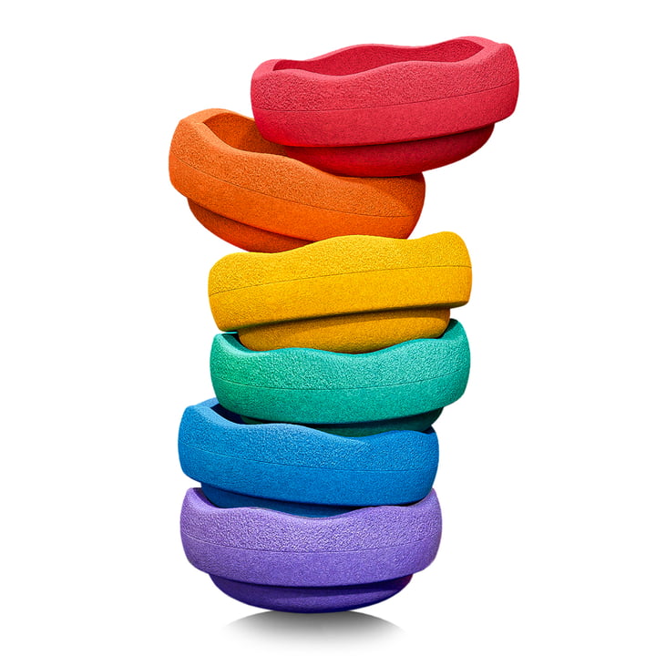 Stapelstein® - Original regenboog classic, veelkleurig (set van 6)