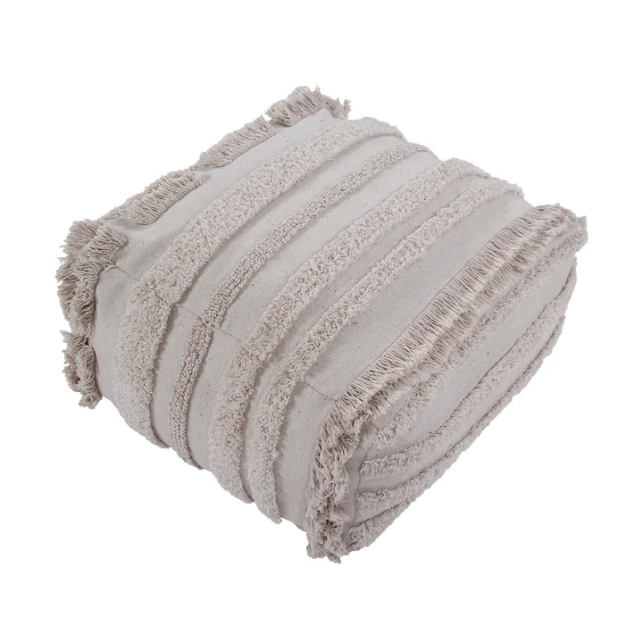 Early Hours Poef, 54 x 54 cm, natuurlijk van Lorena Canals