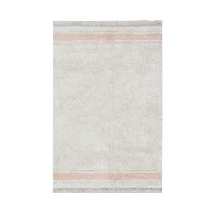 Gastro Tapijt, 140 x 200 cm, natuur / roos door Lorena Canals