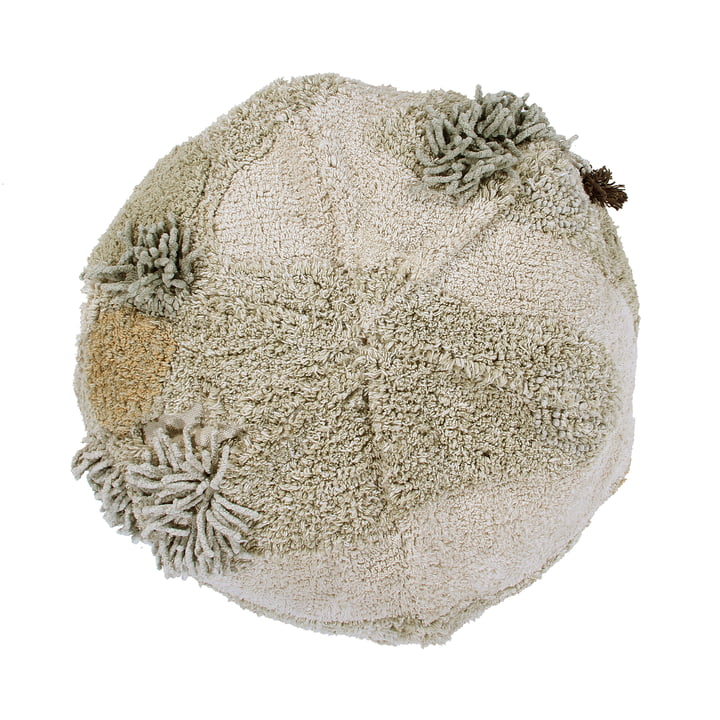 Mossy Rock Pouf, Ø 50 cm, groen / beige by Lorena Canals