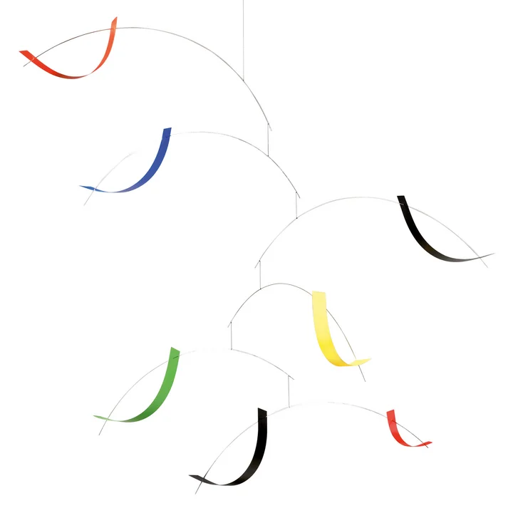 Breeze Flensted Mobiles Mobiel van in het ontwerp groen / rood / geel