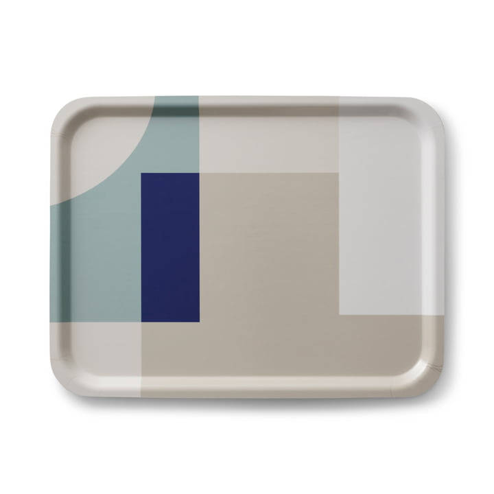 Tapas applicata Dienblad uit het design zand / grijs / blauw