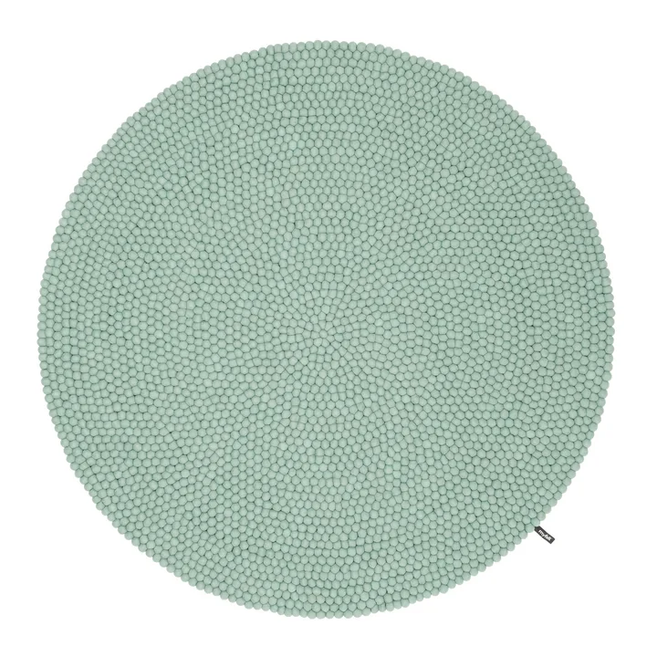 Vloerkleed van vilt in de kleur turquoise van myfelt