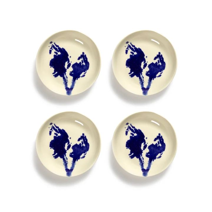 Feast Schaal, Artisckoke van Serax in de kleur wit/blauw