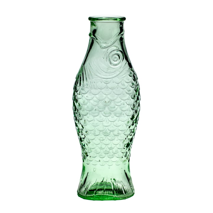 Fish & Fish Glazen fles van Serax in de kleur groen