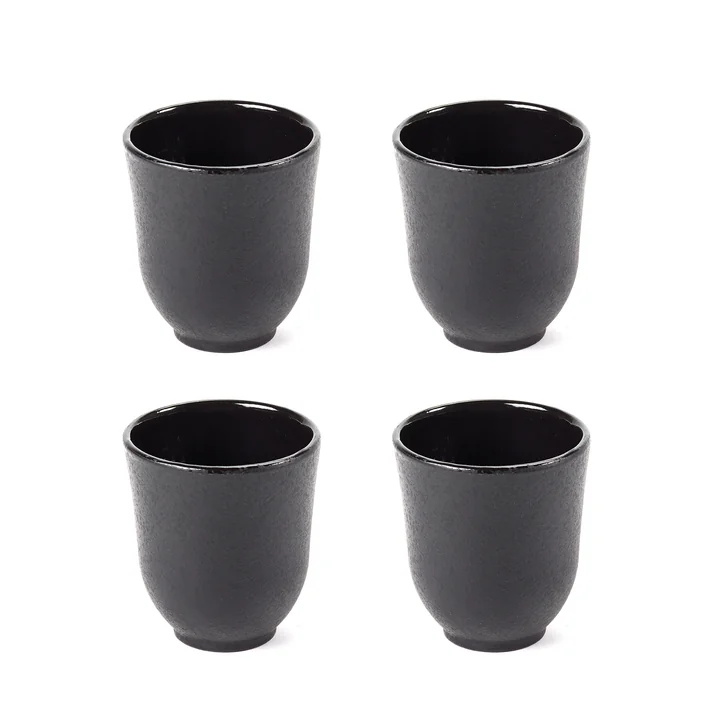 Inku Gietijzeren kop en theepot in de kleur zwart