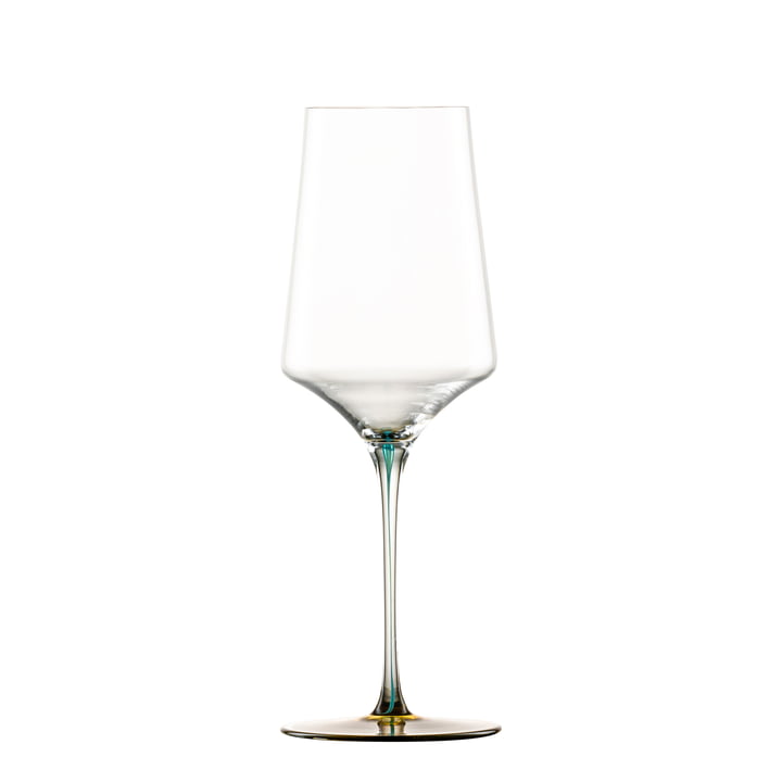 Ink Witte wijnglas van Zwiesel Glas in de kleur oker groen