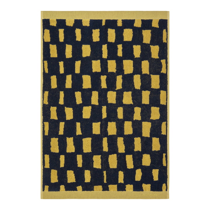 Iso Noppa Handdoek, 50 x 70 cm, zwart / zand by Marimekko