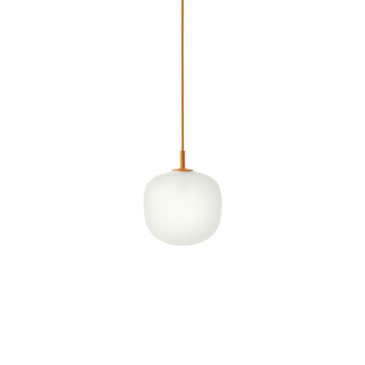 Muuto Rime - Hanglamp Ø 18 cm, opaal / oranje