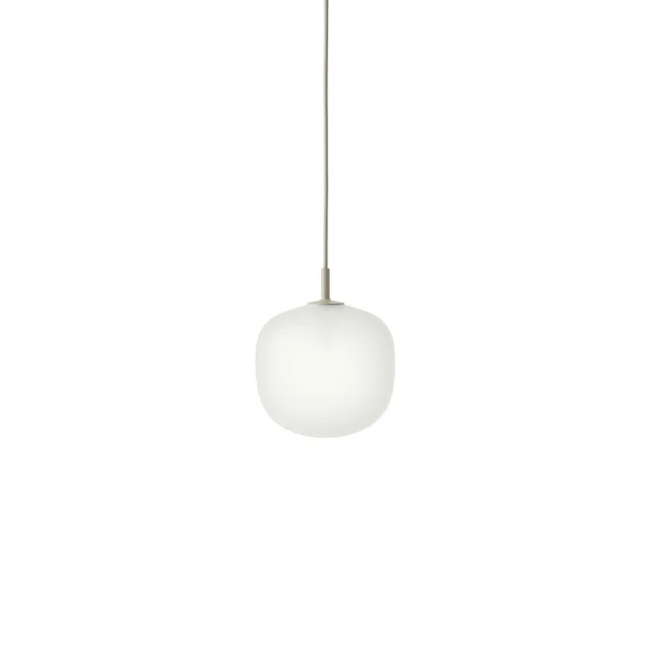 Muuto Rime - Hanglamp Ø 18 cm, opaal / grijs