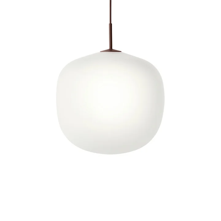Muuto Rime - Hanglamp Ø 45 cm, opaal / dieprood