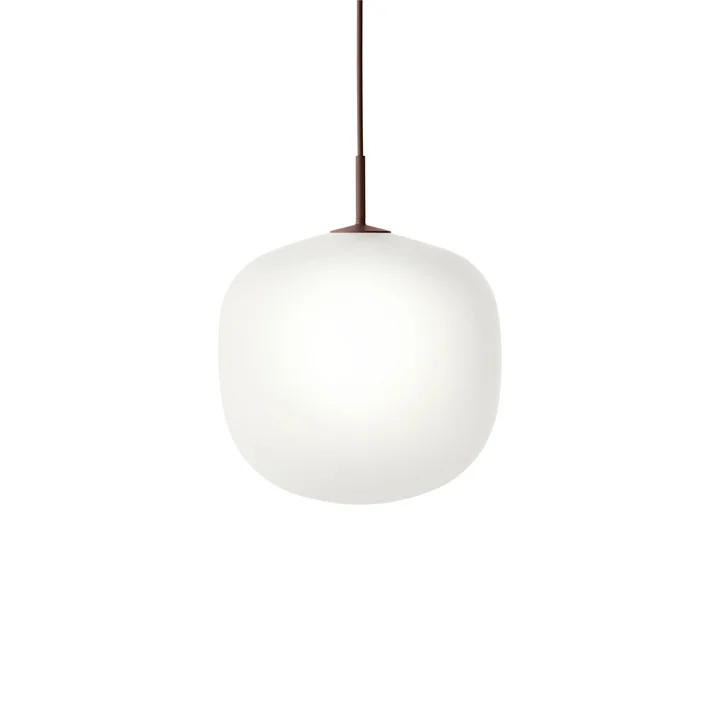 Muuto Rime - Hanglamp Ø 37 cm, opaal / dieprood