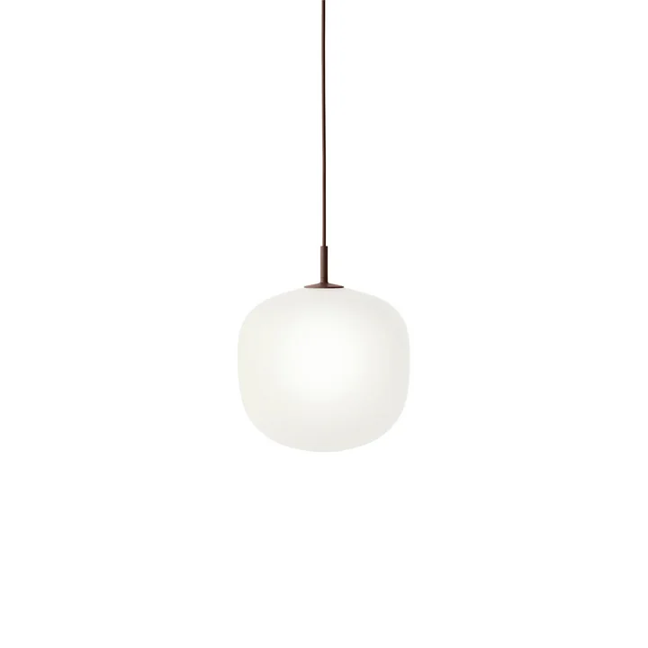 Muuto Rime - Hanglamp Ø 25 cm, opaal / dieprood