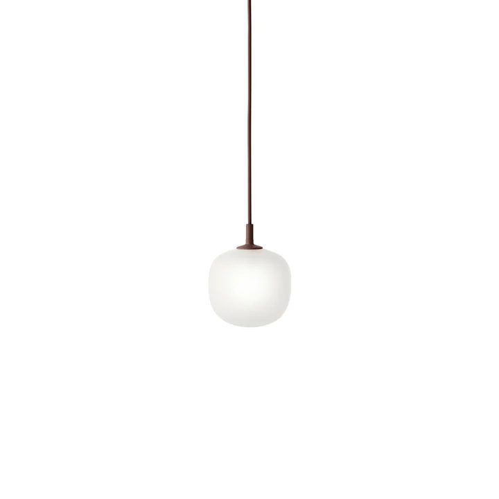 Muuto Rime - Hanglamp Ø 12 cm, opaal / dieprood