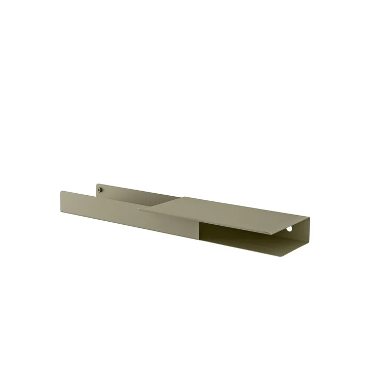 Muuto Folded Shelves Platform - 62 x 5,4 cm, olijf