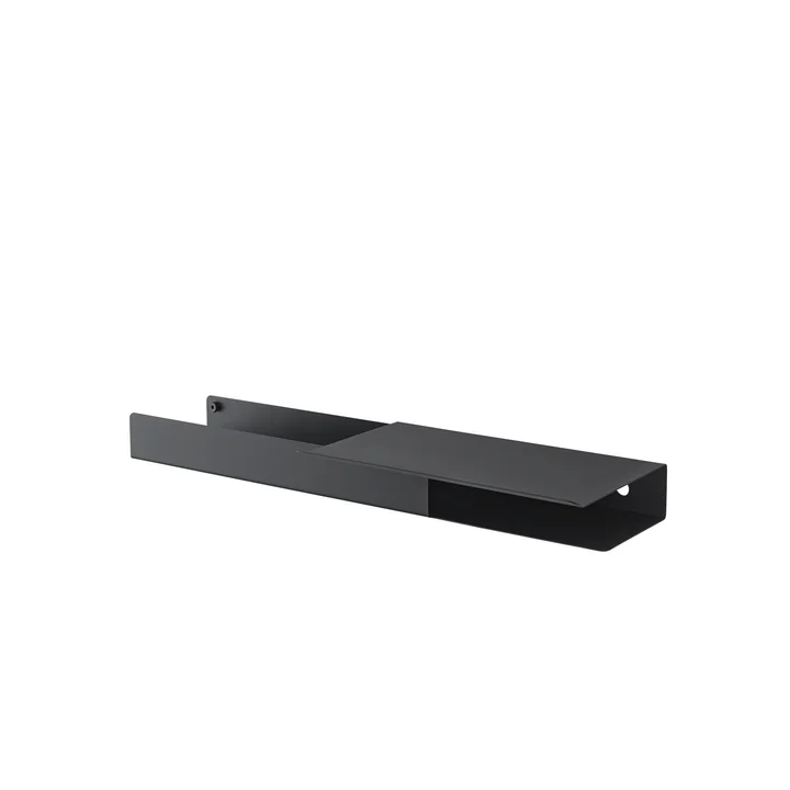 Muuto Folded Shelves Platform - 62 x 5,4 cm, zwart