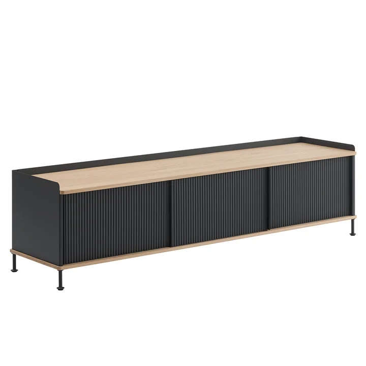 Muuto Enfold Sideboard -, 186 x 45 cm, eiken / antraciet