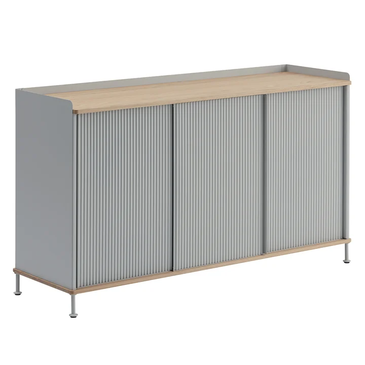 Muuto Enfold Sideboard -, 148 x 45 cm, eik / grijs