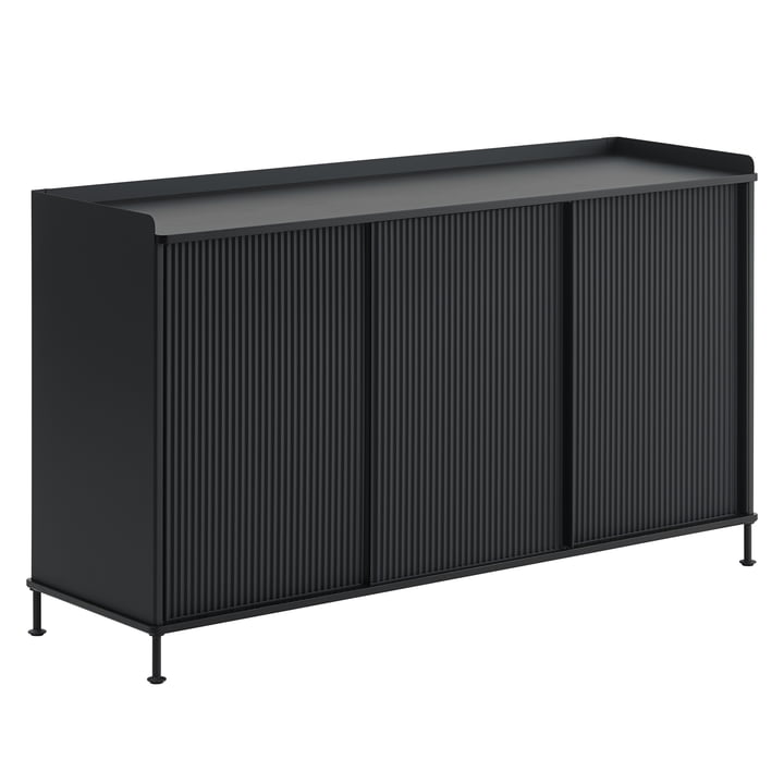 Muuto Enfold Sideboard -, 148 x 45 cm, zwart / antraciet