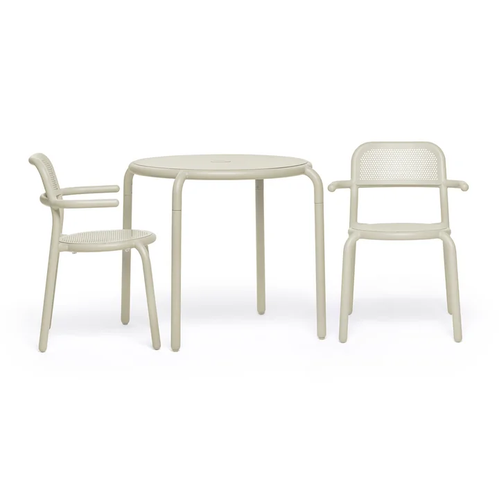 Fatboy - Toní Bistrotafel + tuinstoel, woestijn (poedercoating)