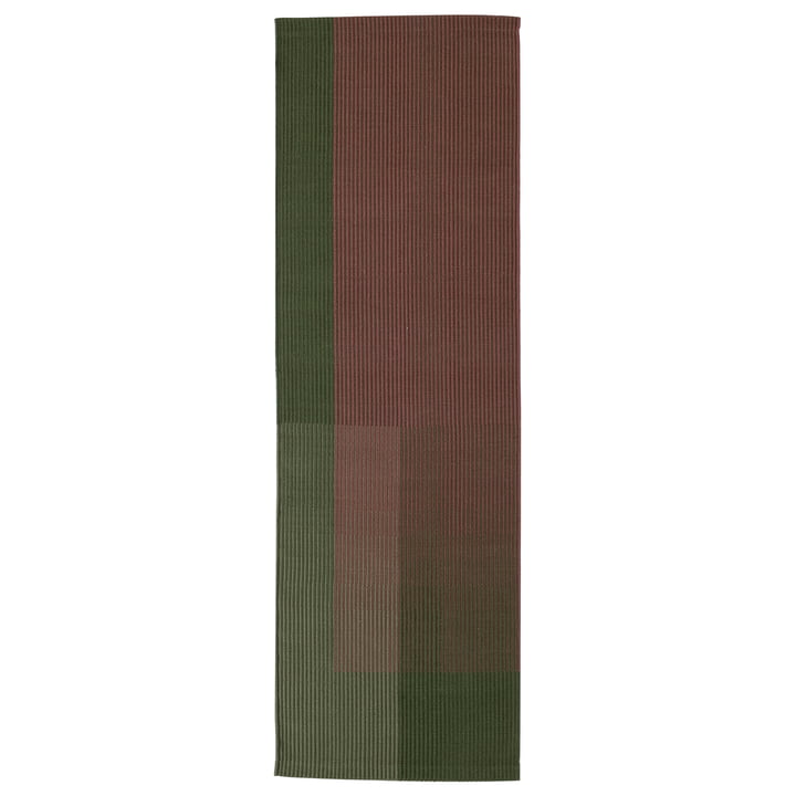 Haze 3 tapijtloper, 80 x 240 cm, groen / rosé by Nanimarquina