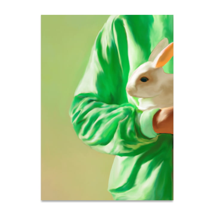 White Rabbit Poster, 50 x 70 cm van Paper Collective