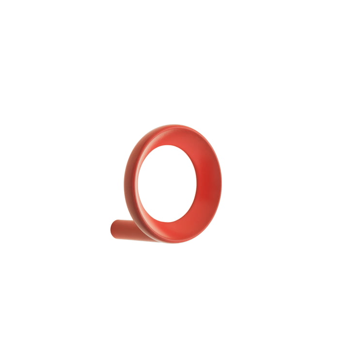 Loop Wandhaken van Normann Copenhagen in het design small, rood