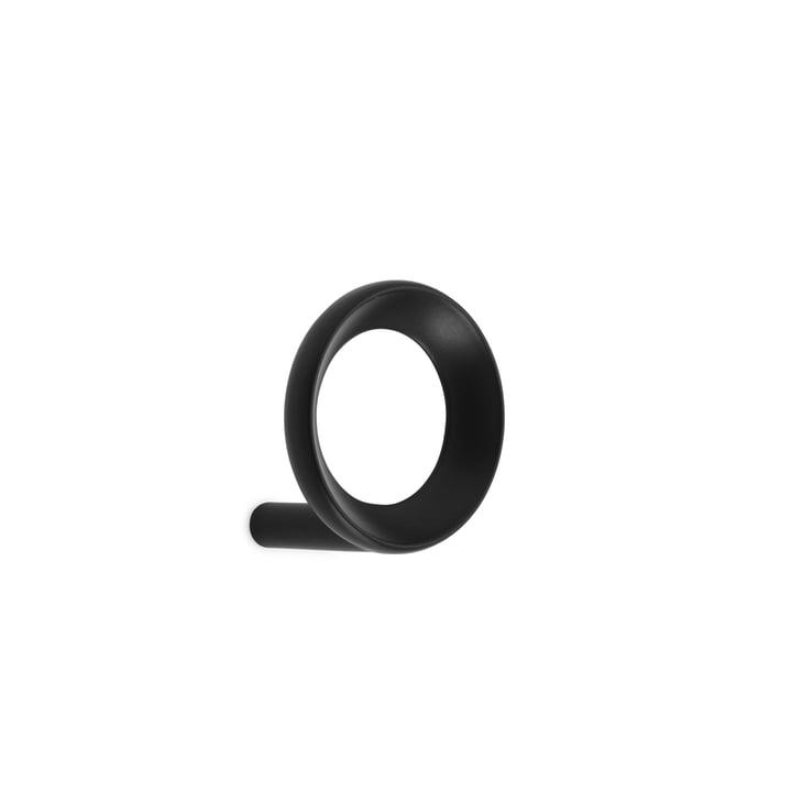 Loop Wandhaken van Normann Copenhagen in de uitvoering small black