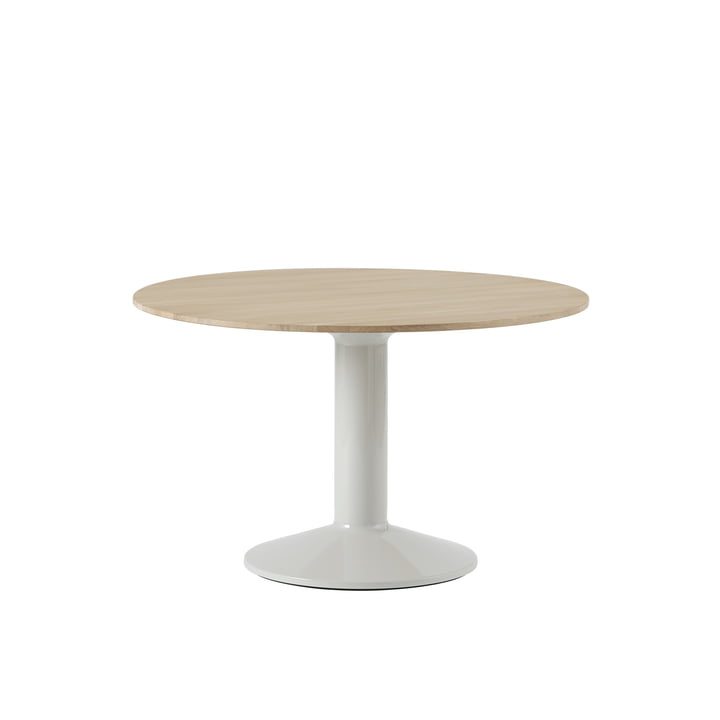 Muuto - Midst Eettafel, Ø 120 cm, geolied eiken / grijs